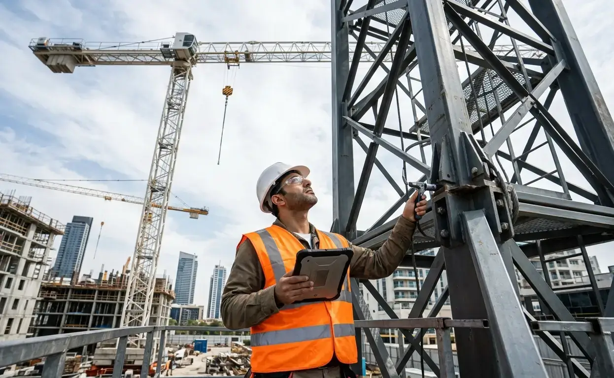 Safe load indicator and crane safety systems on multi-crane construction site